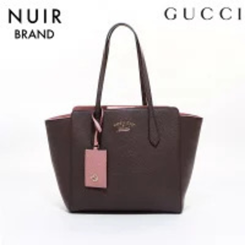 Gucci Logo Handbag Brown